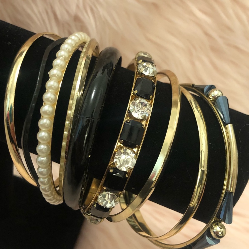 Lot of 3 sets of bangle bracelets